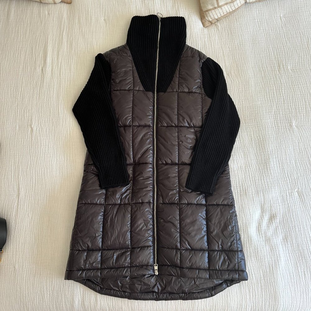Varley Mayten Knit Puffer Jacket in Black Small